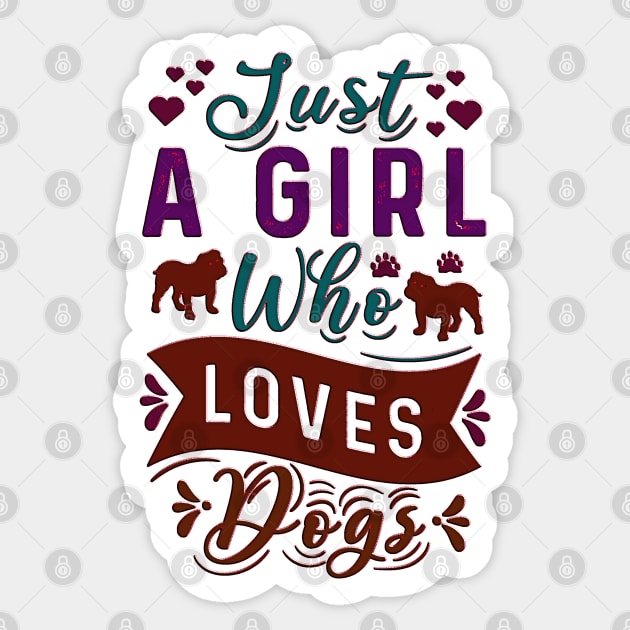 just a girl who loves dogs cute dog Sticker by masterpiecesai